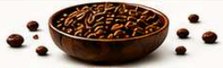 Cacao nibs in a wooden bowl